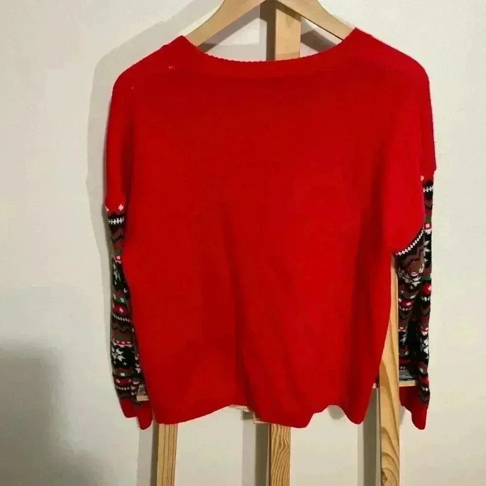 No Boundaries Christmas Sweater Size XXL Saying’ I Saw Your Insta Pic’ - Picture 5 of 10